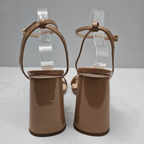 NEW Sam Edelman Kia Block Heel Strappy Sandal Rosa Blush Patent Size 10.5 - Picture 8 of 12